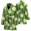 Cucumber Pattern Print Design CC03 Women Bathrobe