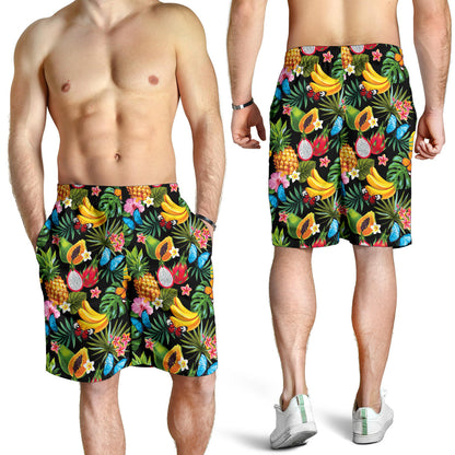 Tropical Fruits Pattern Print Design TF04 Mens Shorts