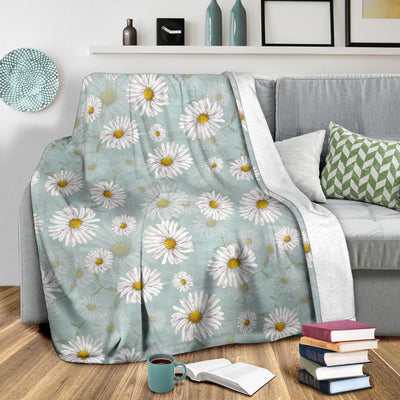 Daisy Pattern Print Design DS012 Fleece Blanket