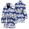 Hawaiian Themed Pattern Print Design H07 Women Bathrobe