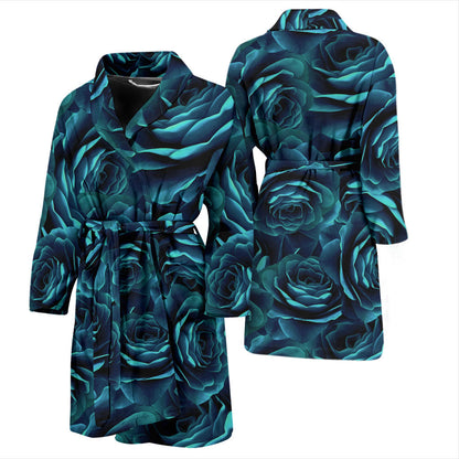 Camellia Pattern Print Design CM04 Men Bathrobe