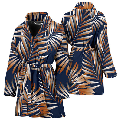 Tropical Flower Pattern Print Design TF07 Women Bathrobe