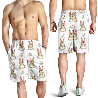 Rabbit Pattern Print Design RB09 Mens Shorts