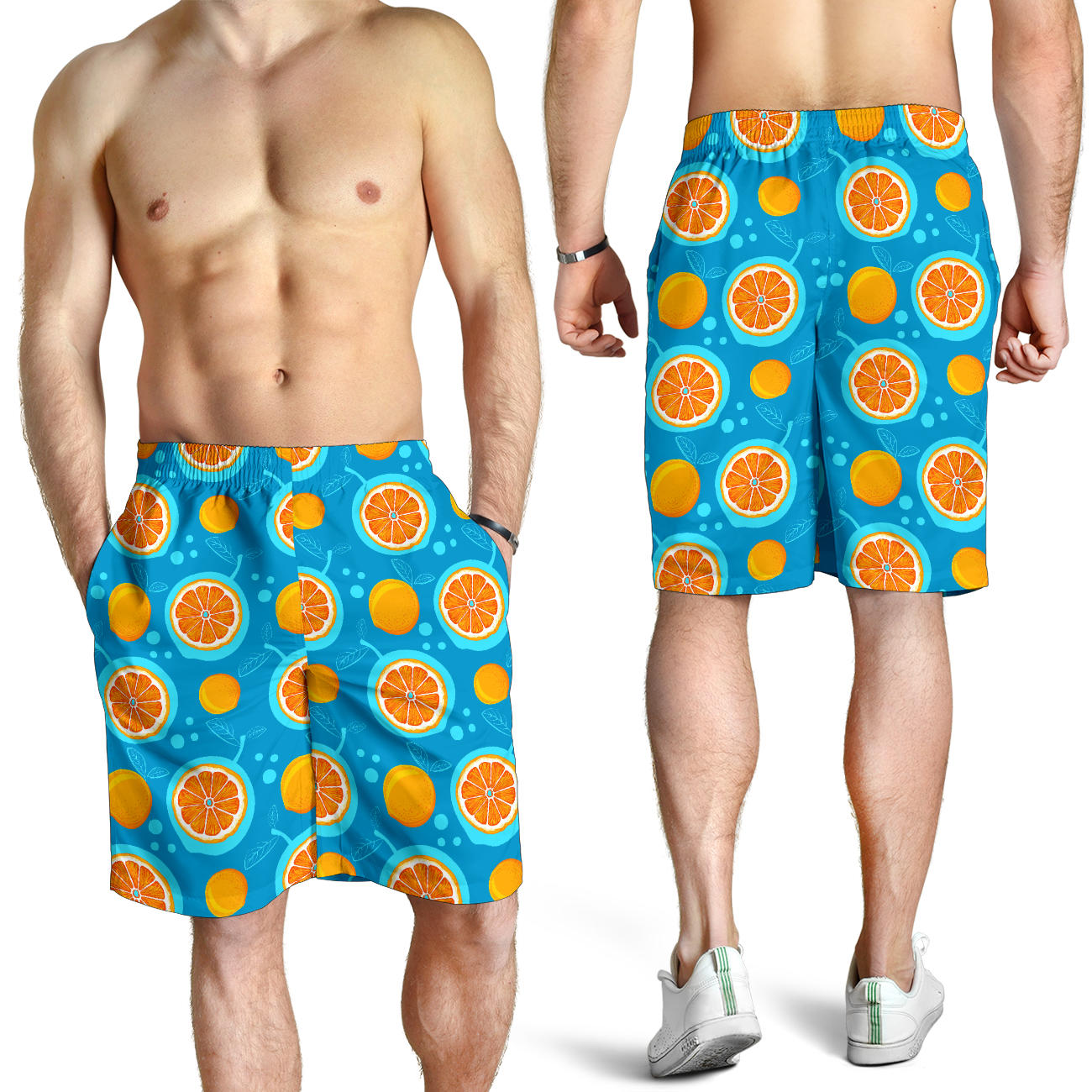 Grapefruit Pattern Print Design GF03 Mens Shorts