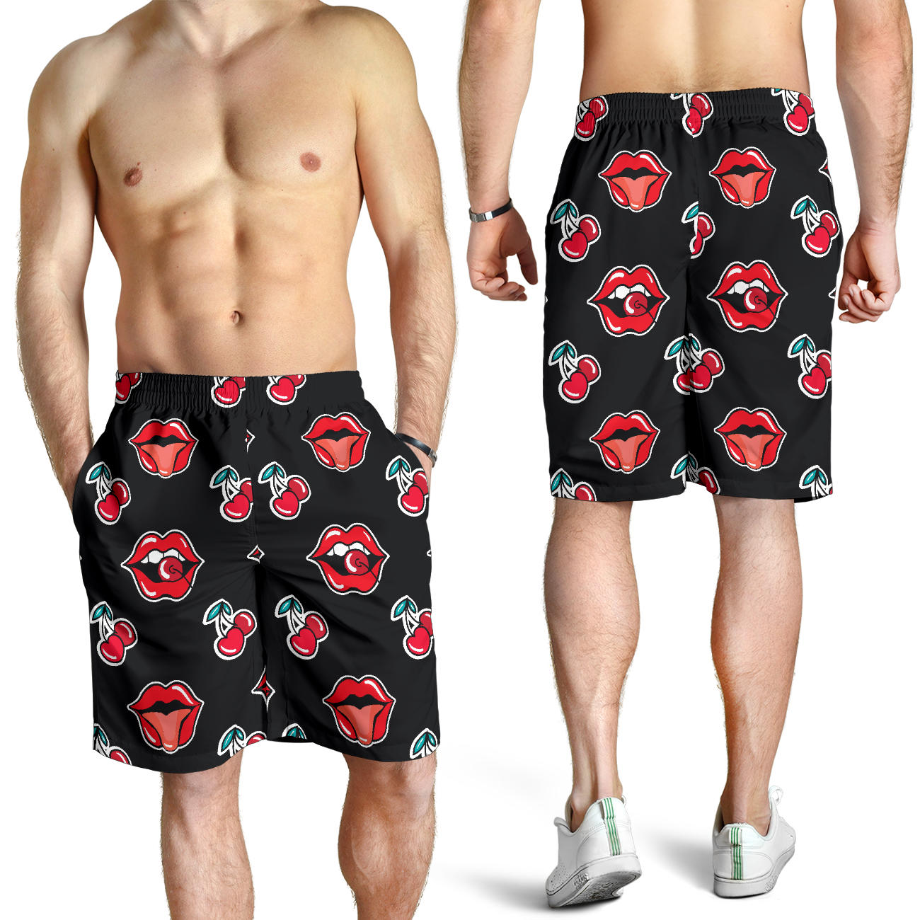 Cherry Pattern Print Design CH04 Mens Shorts