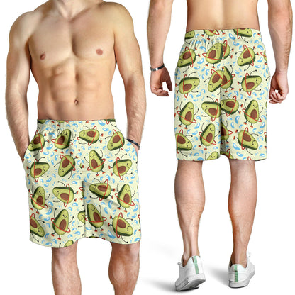Avocado Pattern Print Design AC02 Mens Shorts