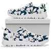 Amaryllis Pattern Print Design AL02 Sneakers White Bottom Shoes