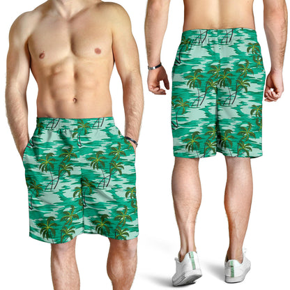 Palm Tree Pattern Print Design A01 Mens Shorts