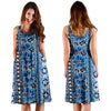 Hawaiian Themed Pattern Print Design H012 Midi Dress