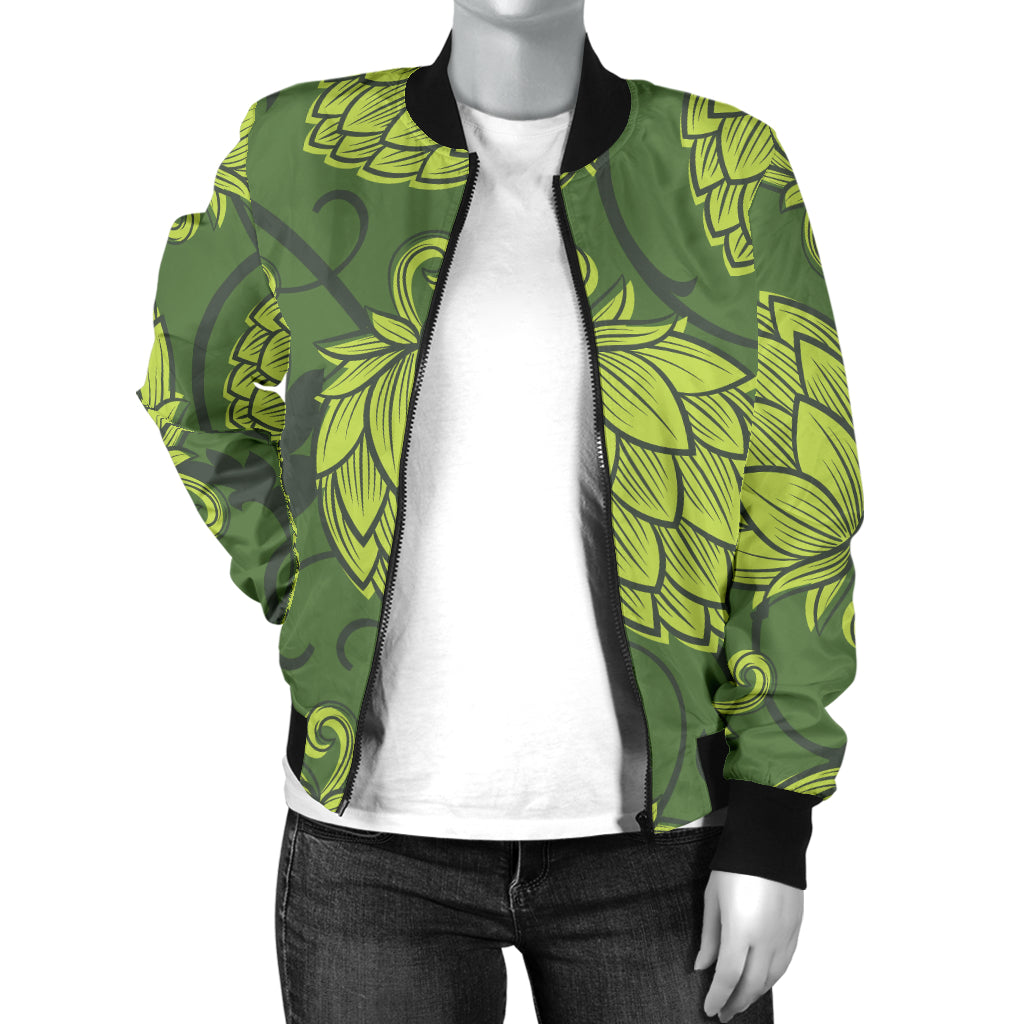 Hope Pattern Print Design 02 Women's Bomber Jacket