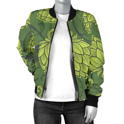 Hope Pattern Print Design 02 Women's Bomber Jacket