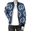 Anchor Pattern Print Design 04 Women's Bomber Jacket