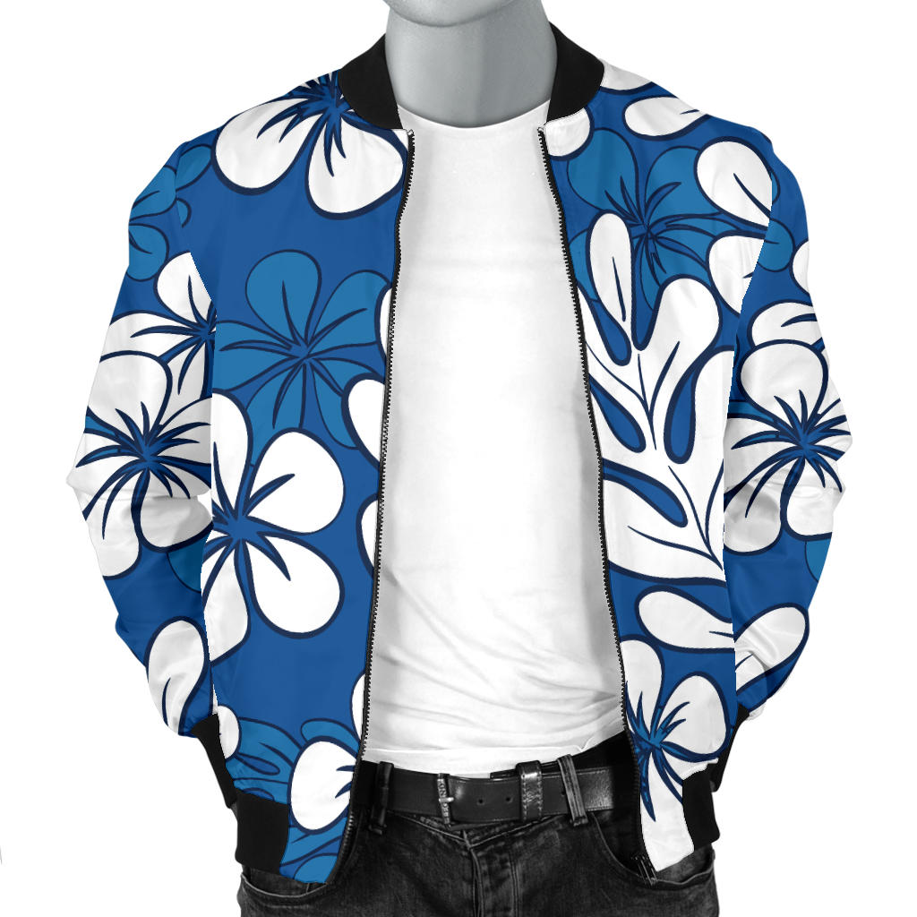Plumeria Pattern Print Design PM015 Men Bomber Jacket