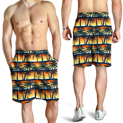 Palm Tree Pattern Print Design PT011 Mens Shorts