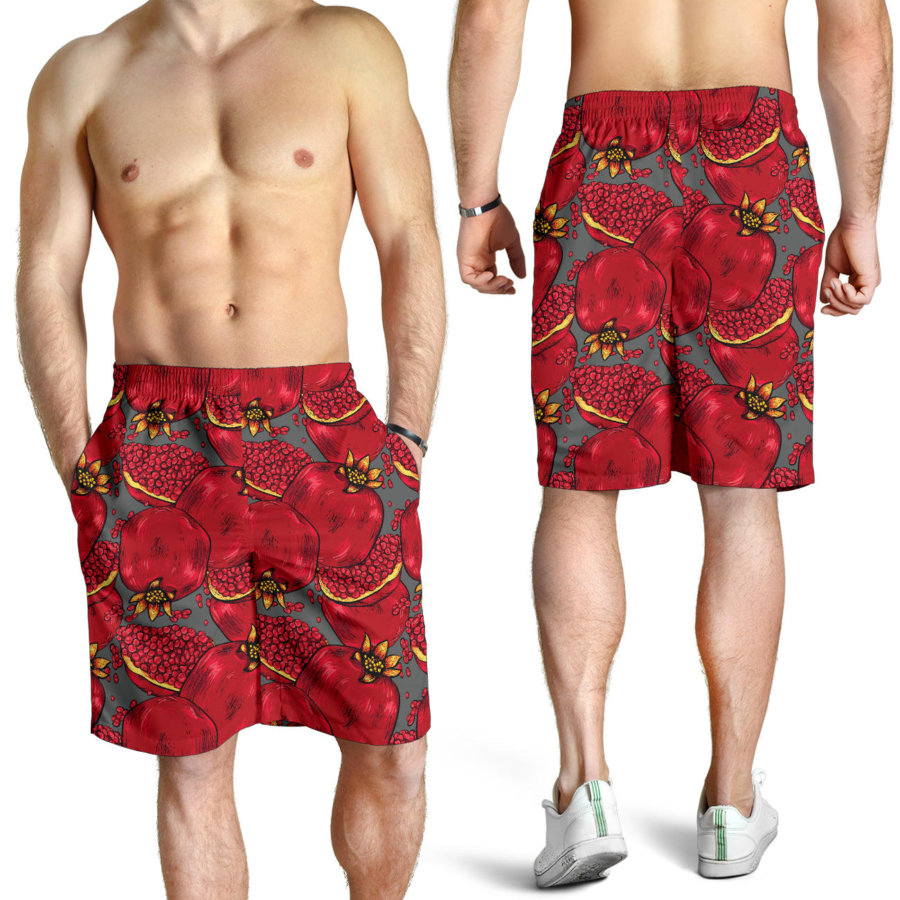 Pomegranate Pattern Print Design PG05 Mens Shorts