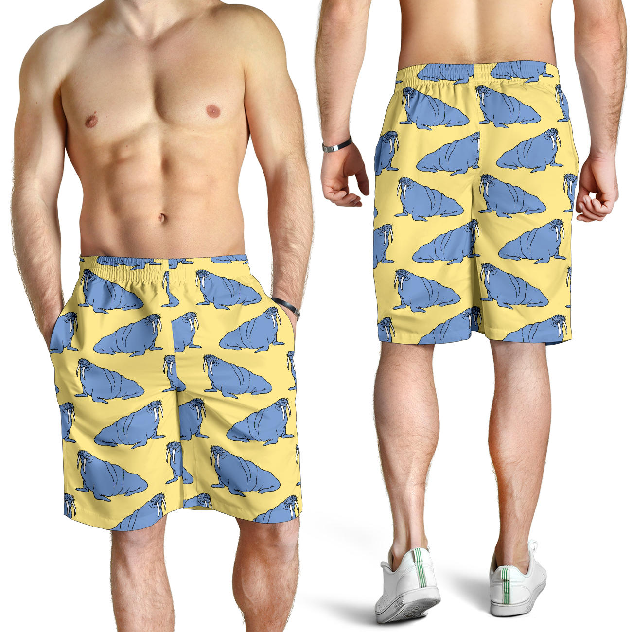 Walrus Pattern Print Design 02 Mens Shorts