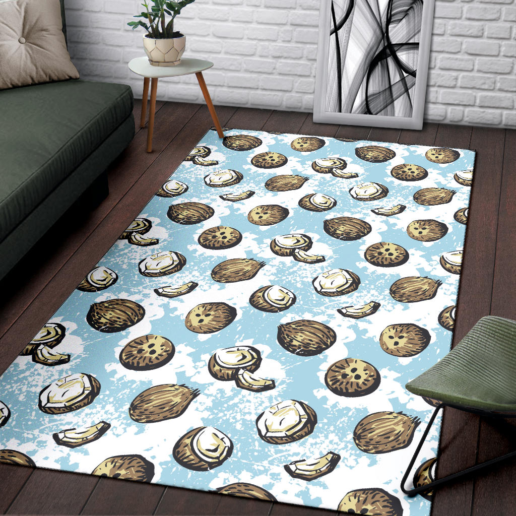 Coconut Pattern Print Design CN01 Area Rugs