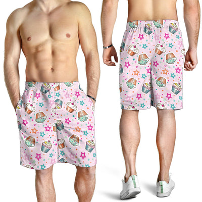 Cupcake Pattern Print Design CP03 Mens Shorts