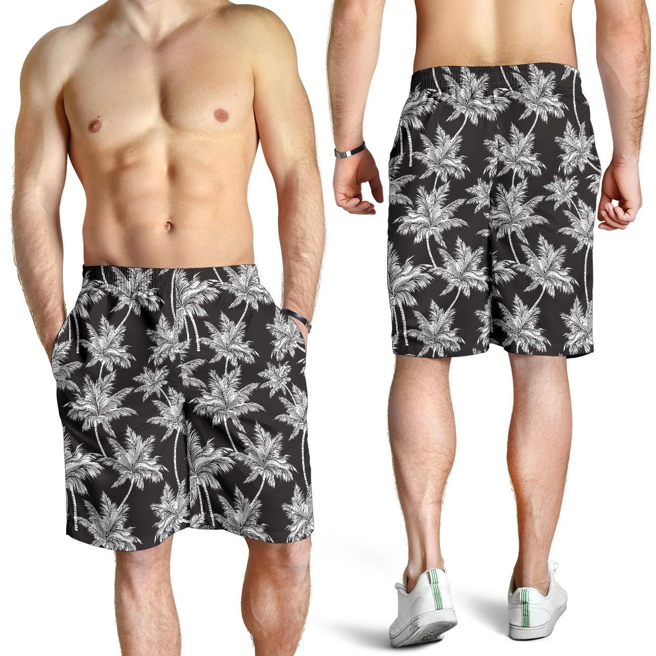 Palm Tree Pattern Print Design PT03 Mens Shorts