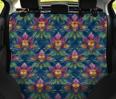 Lotus Boho Pattern Print Design LO04 Rear Dog  Seat Cover