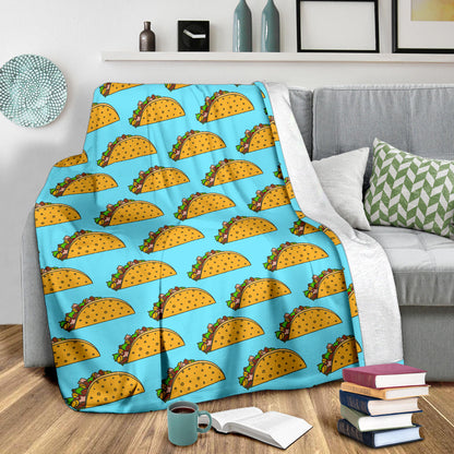 Taco Pattern Print Design TC03 Fleece Blanket