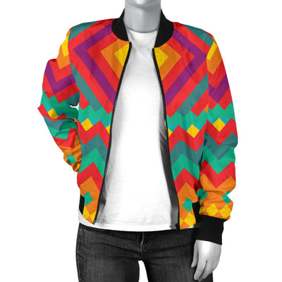 Mexican Pattern Print Design 04 Women's Bomber Jacket