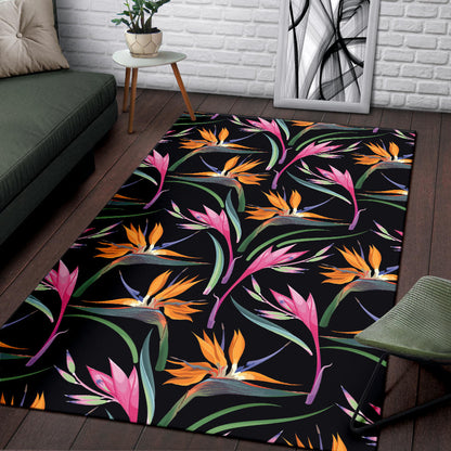 Tropical Flower Pattern Print Design TF017 Area Rugs