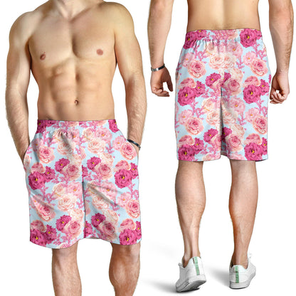Lisianthus Pattern Print Design LT05 Mens Shorts