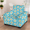 Daisy Pattern Print Design DS03 Armchair Slipcover