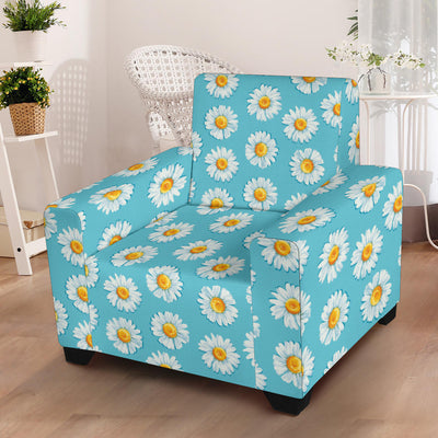 Daisy Pattern Print Design DS03 Armchair Slipcover