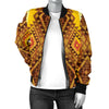 Native Pattern Print Design A09 Women's Bomber Jacket