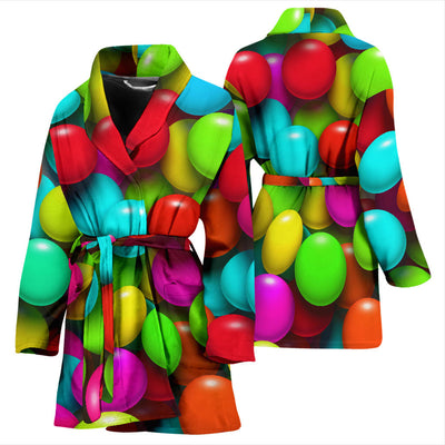 Candy Pattern Print Design CA03 Women Bathrobe