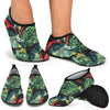 Bird Of Paradise Pattern Print Design BOP06 Aqua Water Shoes