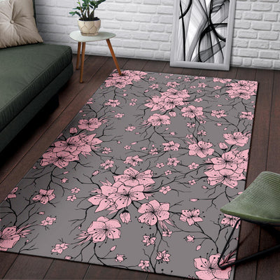 Cherry Blossom Pattern Print Design CB05 Area Rugs