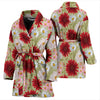 Gerberas Pattern Print Design GB07 Women Bathrobe