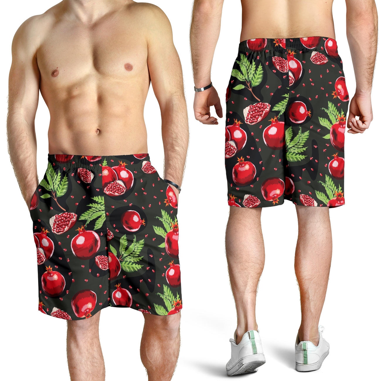 Pomegranate Pattern Print Design PG06 Mens Shorts