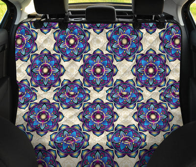 Lotus Boho Pattern Print Design LO08 Rear Dog  Seat Cover