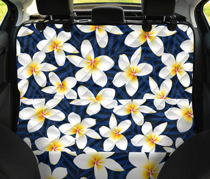 Plumeria Pattern Print Design PM026 Rear Dog  Seat Cover