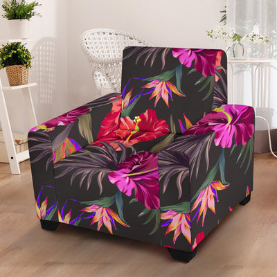 Hibiscus Pattern Print Design HB014 Armchair Slipcover