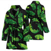 Banana Leaf Pattern Print Design BL02 Women Bathrobe