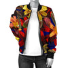 Lily Pattern Print Design LY014 Women Bomber Jacket