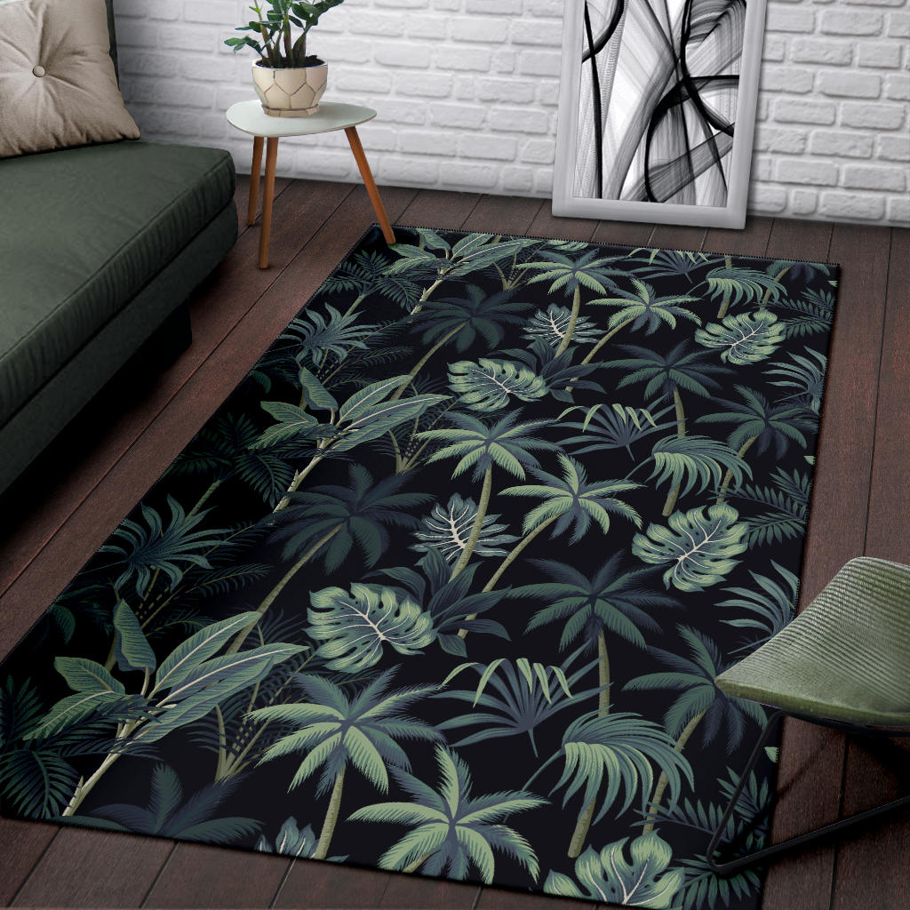 Rainforest Pattern Print Design RF02 Area Rugs