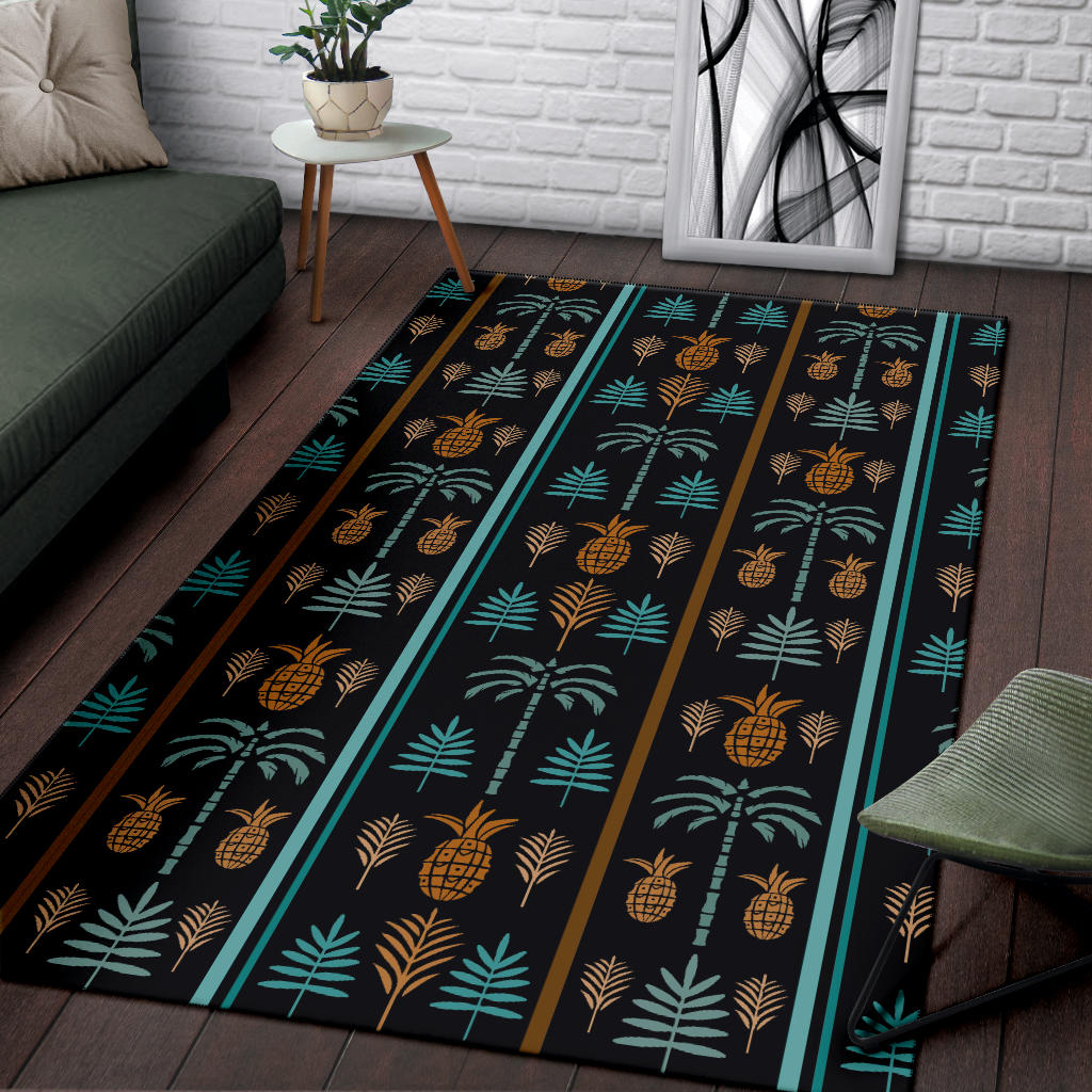 Hawaiian Themed Pattern Print Design H023 Area Rugs