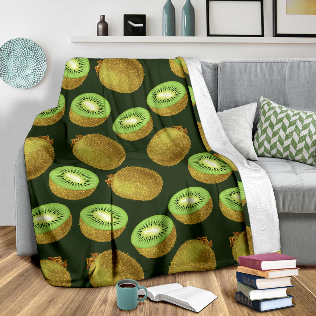 Kiwi Pattern Print Design KW04 Fleece Blanket