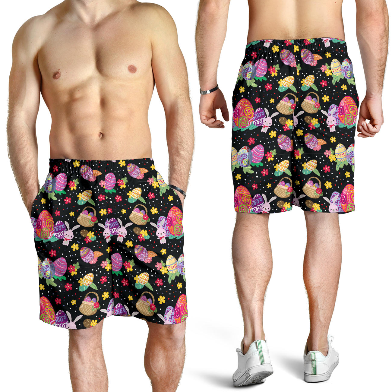 Easter Eggs Pattern Print Design RB06 Mens Shorts
