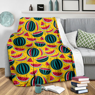 Watermelon Pattern Print Design WM02 Fleece Blanket