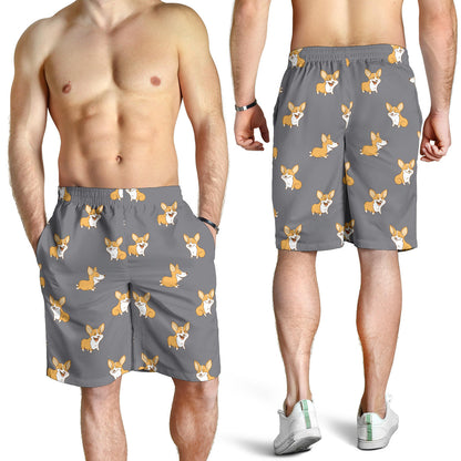 Pembroke Welsh Corgis Pattern Print Design A02 Mens Shorts