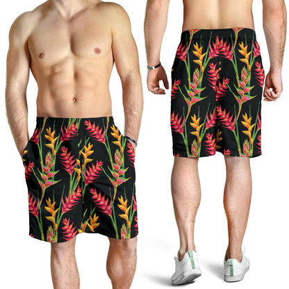 Heliconia Pattern Print Design HL01 Mens Shorts