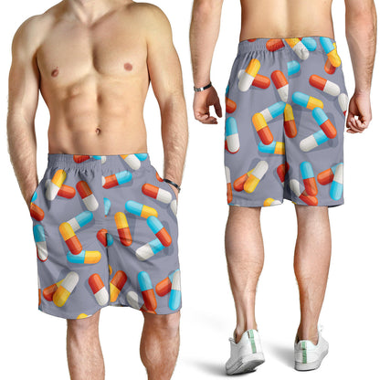 Pill Pattern Print Design A01 Mens Shorts