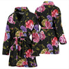 Carnations Pattern Print Design CN05 Women Bathrobe